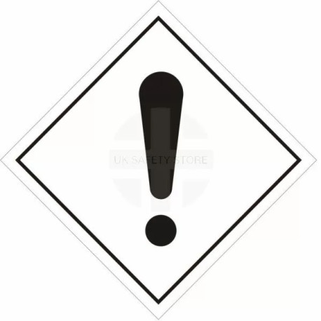 Danger Warning Sign Sticker 200Wmm x 200Hmm