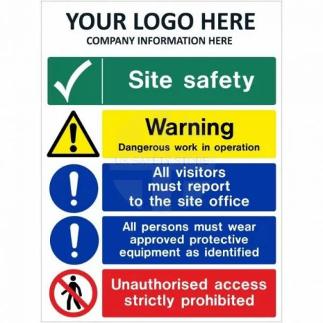 Dangerous Work In Operation Multi Message Safety Board