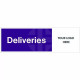 Deliveries Door Sign