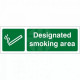 Designated Smoking Area Sign