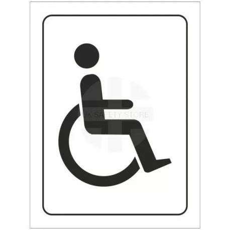 Disabled Symbol Toilet Door Sign