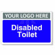 Disabled Toilet Custom Logo Door Sign