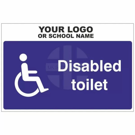 Disabled Toilet Door Sign