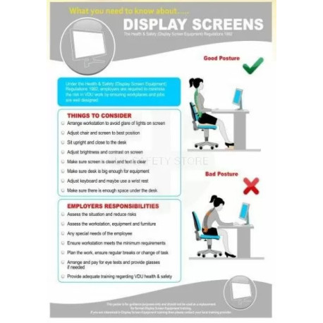 Display screens 420w x 595h  health and safety poster