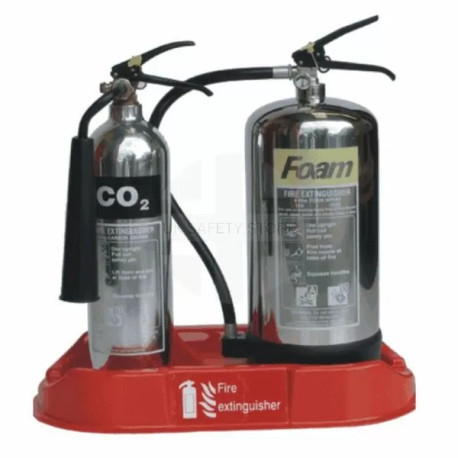 Double Fire Extinguisher Stand