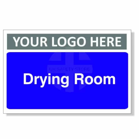 Drying Room Custom Logo Door Sign