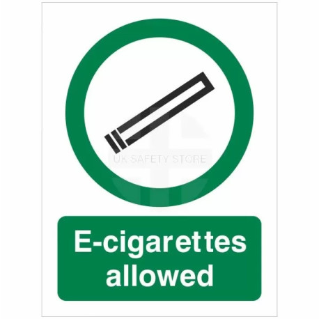 E-Cigarettes Allowed  Sign