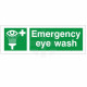 Emergency Eye Wash Safety Sign