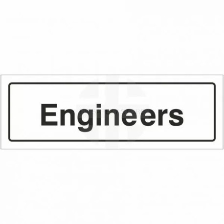 Engineers Door Sign