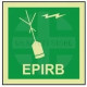 EPIRB photoluminescent 100W   x  110H  sign self adhesive