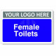 Female Toilets Custom Logo Door Sign