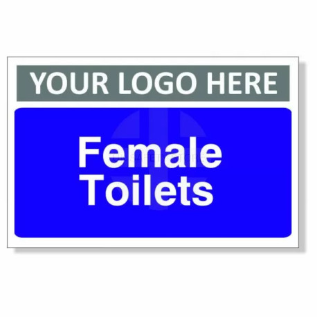 Female Toilets Custom Logo Door Sign