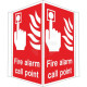 Fire Alarm Call Point Projecting Sign
