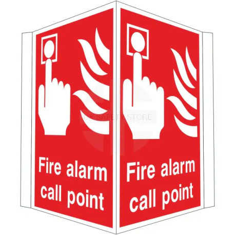 Fire Alarm Call Point Projecting Sign