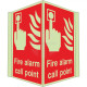 Fire Alarm Call Point Projecting Sign