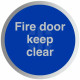 Fire Door Keep Clear Aluminium Door Sign