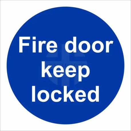 Fire Door Keep Locked Door Sign