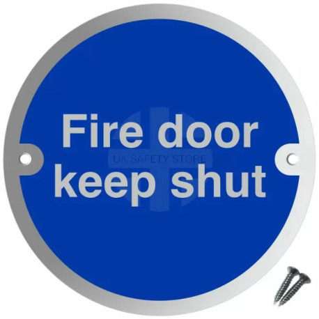 Fire Door Keep Shut Aluminium Door Sign