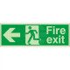 Fire Exit Arrow Left Sign