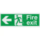 Fire Exit Arrow Left Sign
