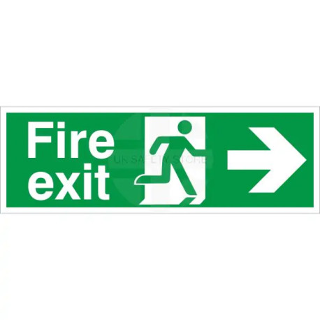 Fire Exit Arrow Right Sign