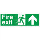 Fire Exit Arrow Up Sign