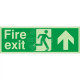 Fire Exit Arrow Up Sign