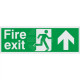 Fire Exit Arrow Up Sign