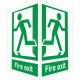 Fire Exit Projecting (3D) Sign