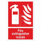 Fire Extinguisher Inside Sign