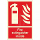 Fire Extinguisher Inside Sign