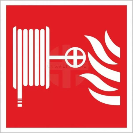 Fire Hose Reel Symbol Sign 200x200