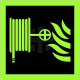 Fire Hose Reel Symbol Sign 200x200
