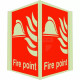 Fire Point Projecting Sign - 400W x 300H