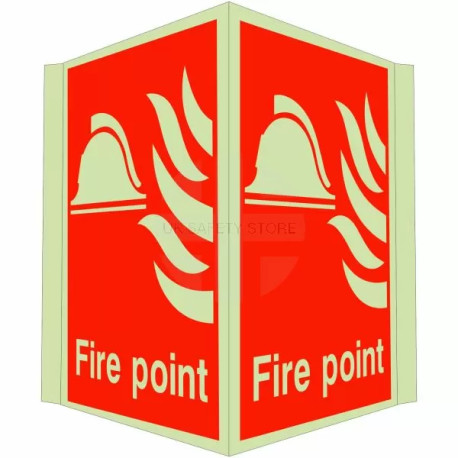 Fire Point Projecting Sign - 400W x 300H