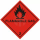 Flamable Gas Warning Sticker - Number 2
