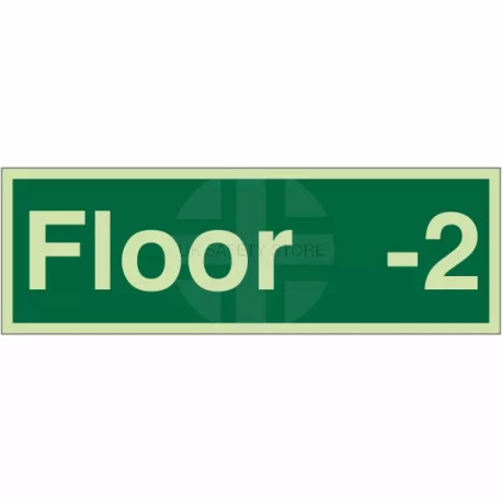 Floor -2 - Floor Level Identification Sign
