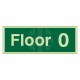 Floor 0 - Floor Level Identification Sign