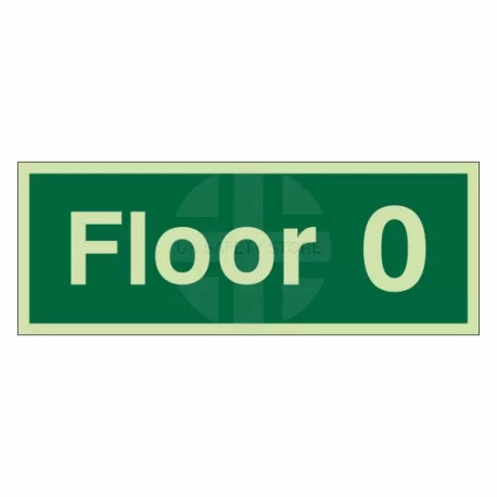 Floor 0 - Floor Level Identification Sign