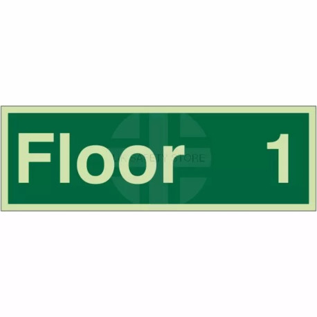 Floor 1 - Floor Level Identification Sign