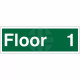 Floor 1 - Floor Level Identification Sign