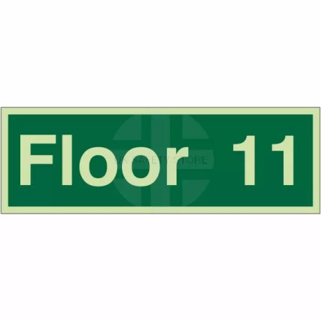 Floor 11 - Floor Level Identification Sign