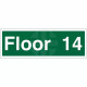 Floor 14 - Floor Level Identification Sign
