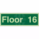 Floor 16 - Floor Level Identification Sign