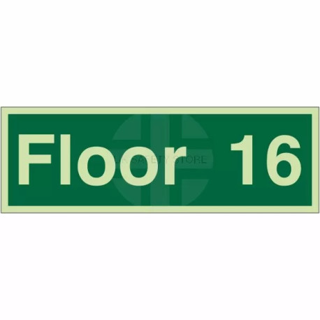 Floor 16 - Floor Level Identification Sign