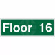 Floor 16 - Floor Level Identification Sign