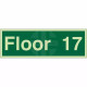 Floor 17 - Floor Level Identification Sign