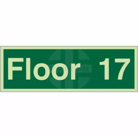 Floor 17 - Floor Level Identification Sign