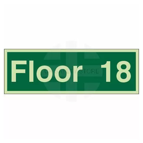 Floor 18 - Floor Level Identification Sign