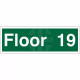 Floor 19 - Floor Level Identification Sign